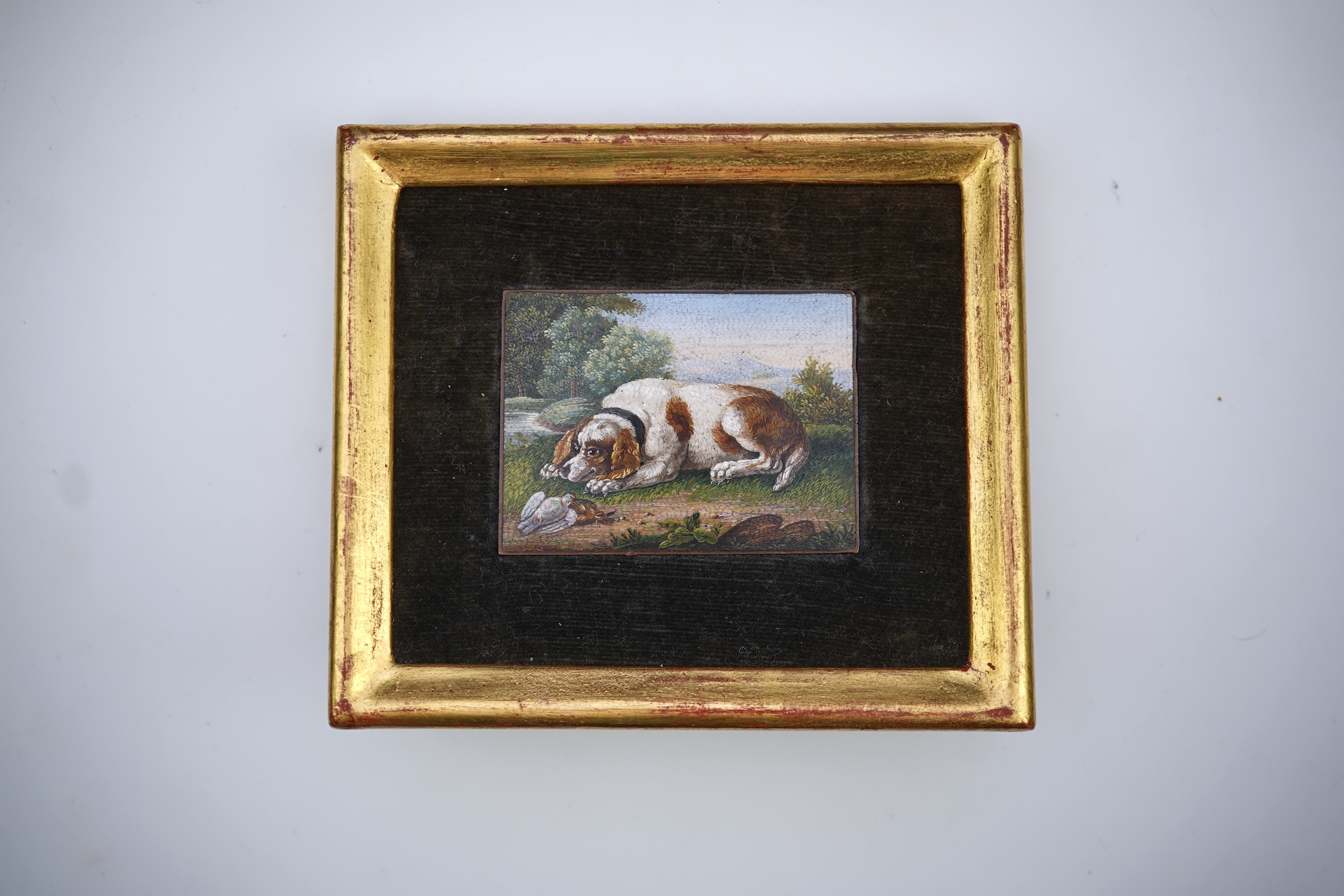 A fine Italian micro-mosaic plaque, Rome, mid 19th century